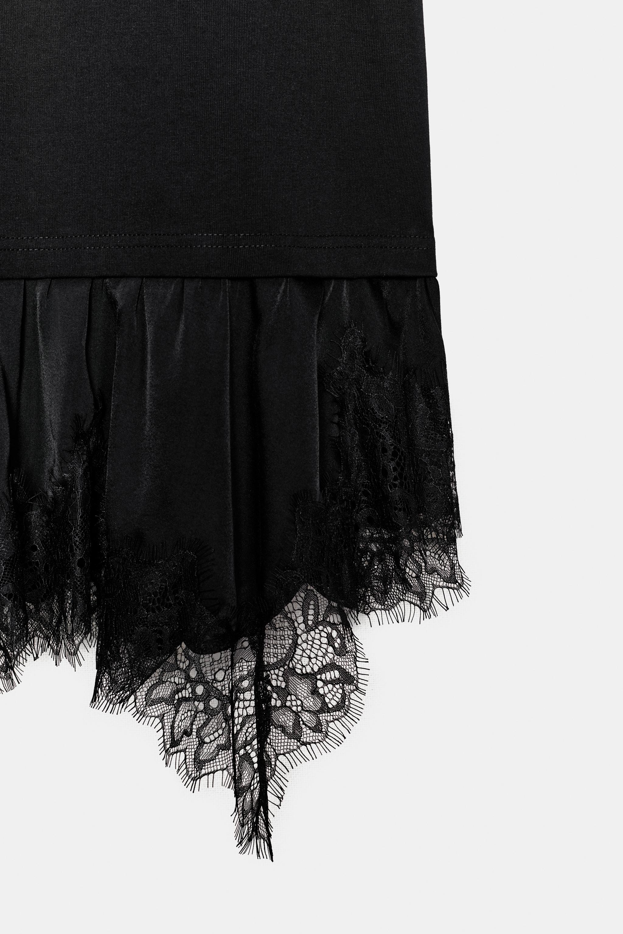 COMBINATION LACE T-SHIRT